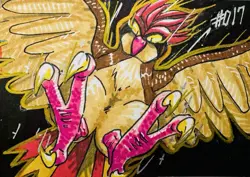 Favorite Pokemon Mini-Lot: Pidgeotto Rare TCG Sticker Flipz and Original Art - Image 2