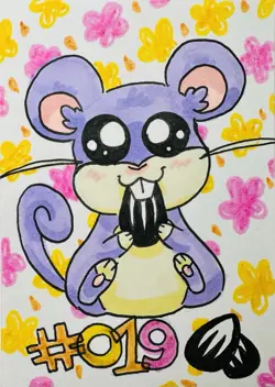 Favorite Pokemon Mini-Lot: Ratatta / Alolan Ratatta Common TCG and Original Art - Image 2