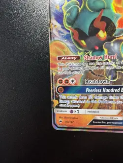 Pokemon TCG Holo Full Art Marshadow GX SM - Burning Shadows 80/147 - Image 5