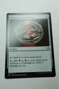 MTG Talisman of Indulgence x1- -Archenemy: Nicol Bolas-Lightly Played - Image 1