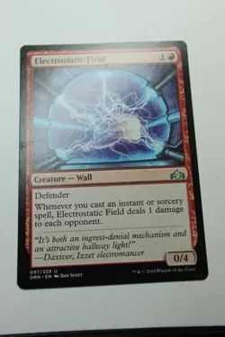 MTG Electrostatic Field x1- -Guilds of Ravnica-Lightly Played - Image 1