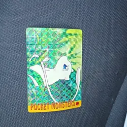 Mew Holo #34 Pokemon Pocket Monsters Vending Sticker Prism Holo - Image 2
