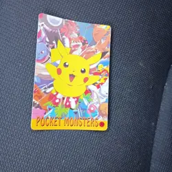 Mew Holo #34 Pokemon Pocket Monsters Vending Sticker Prism Holo - Image 4