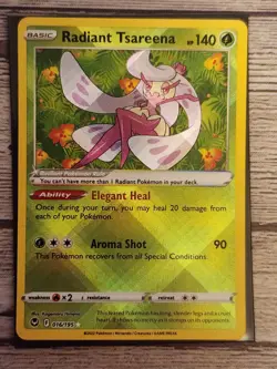 Pokemon TCG Radiant Tsareena Sword & Shield - Silver Tempest 016/195 Holo... - Image 1