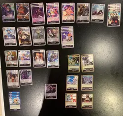 One Piece Black Deck Blackbeard Marshall.D.Teach Complete Deck OP09 Deck OP TCG - Image 1