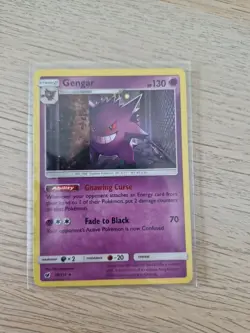 Pokemon 2017 SM Crimson Invasion Gengar 38/111 Holo Rare Card Near Mint - Image 1