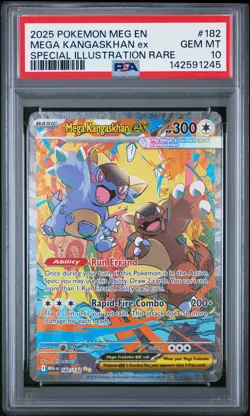 2025 POKEMON MEG EN-MEGA EVOLUTION #182 MEGA KANGASKHAN EX PSA 10 - Image 1