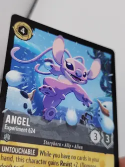 Disney Lorcana Winterspell 191/204 Angel Experiment 624 New Legendary Cold Foil - Image 4