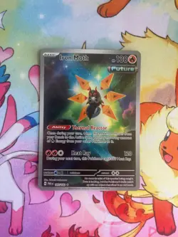 Iron Moth 187/182 Illustration Rare Paradox Rift Pokemon Near Mint Card - Image 1