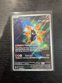 Pokemon TCG Iron Moth Paradox Rift 187/182 Holo Illustration Rare - Near Mint - Image 1