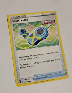 Pokemon Crossceiver 231/264 Fusion Strike Uncommon Trainer Item Card TCG 2021 - Image 1