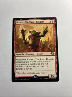 Krenko, Tin Street Kingpin - Foundations Jumpstart MTG Plus Bonus Card!!! - Image 1