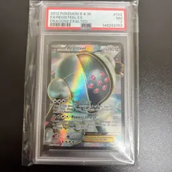 PSA 7 Registeel EX 122/124 Full Art Dragons Exalted Pokemon Card - Image 1