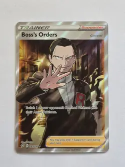 Boss's Orders 189/192 Rebel Clash Full Art Holo Pokemon Card - Near Mint - Image 1