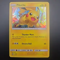 Pokemon Pikachu TCG Black Star Promo Holo Card SM76 - Image 1