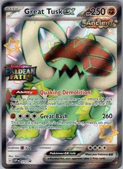 Great Tusk ex (Paldean Fates Stamped) 072 Promo Miscellaneous Cards & Products - Image 1