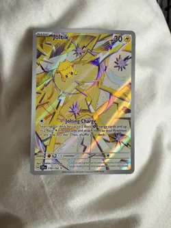 Pokemon TCG Joltik Stellar Crown Illustration Rare Card 150/142 NM Holo s&v - Image 1