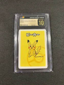 CGC PRISTINE 10 Pikachu Old Maid Playing Cards 2019 Japanese Pokemon Card - Image 1
