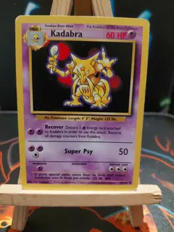 Pokemon TCG Kadabra Base Set, Unlimited Uncommon Card 32/102 - Image 1