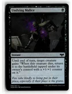 MAGIC TG: Innistrad: Crimson Vow #134 Undying Malice Common,Foil .M2A - Image 1