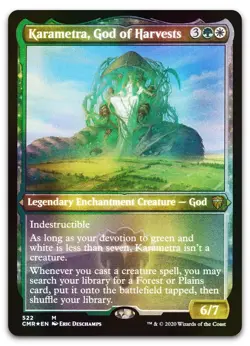 Karametra, God of Harvests (Foil Etched) #522 NM Commander Legends CMR Magic MTG - Image 1