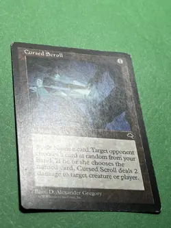 **Cursed Scroll** Tempest, MTG -Magic the Gathering- Moderate Play (MP) - Image 4