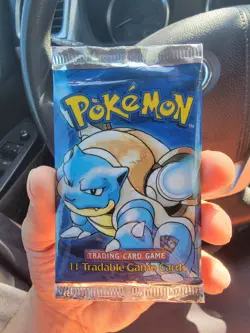 Pokemon Unlimited Base Set Booster Pack Blastoise Artwork - Image 1