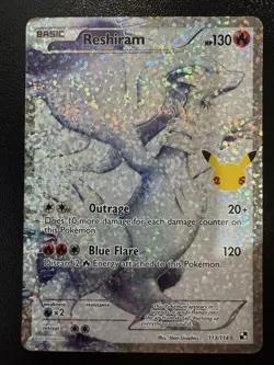 Reshiram 113/114 Celebrations: Classic Collection Holo - Near Mint NM Pokemon - Image 1