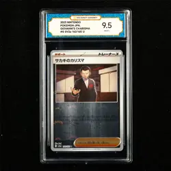 TQG 9.5 MINT+ 2023 Pokemon JPN Giovanni's Charisma 162/165 U - Image 2