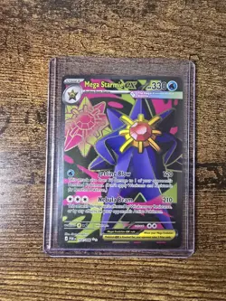 Mega Starmie EX Full Art Holo Perfect Order Pokemon Card 102/088 - Image 1