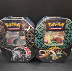 FACTORY SEALED-NEW- Pokemon TCG Paldean Fates Great Tusk & Iron Treads ex Tin - Image 2