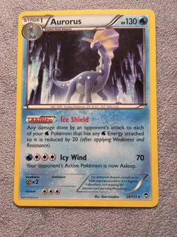 Aurorus 26/111 XY Furious Fists Normal Rare Pokemon TCG - Image 1