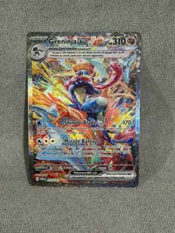 Pokemon Greninja EX 214/167 Twilight Masquerade Special Illustration Rare Holo … - Image 1