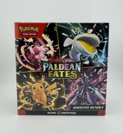 Pokemon TCG Scarlet & Violet Paldean Fates Booster Bundle, 6-Pack, New Sealed - Image 1