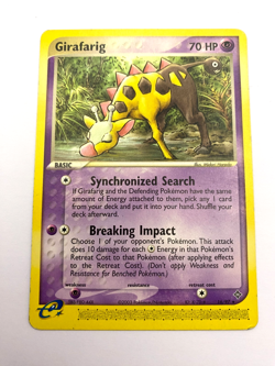 Pokemon Card - Girafarig 16/97 EX Dragon *MP* Rare - Image 1