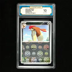 TQG 10 GEM MINT 2023 Pokemon JPN Pidgeotto 017/165 C - Image 1