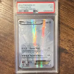 Pokemon Dialga EX Full Art Secret Rare Holo 122/119 XY Phantom Forces PSA 7 - Image 1