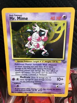 1999 Pokemon Jungle Mr Mime Holo 6/64 WOTC Vintage LP - Image 1
