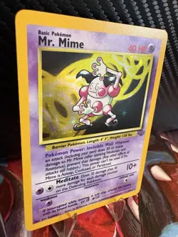 1999 Pokemon Jungle Mr Mime Holo 6/64 WOTC Vintage LP - Image 4