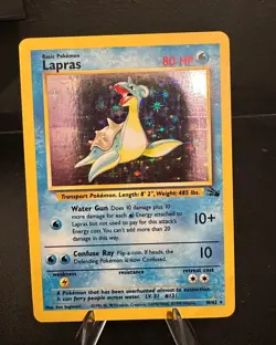 1999 Pokemon Jungle Lapras 10/64 Holo Rare WOTC Vintage LP/N - Image 1