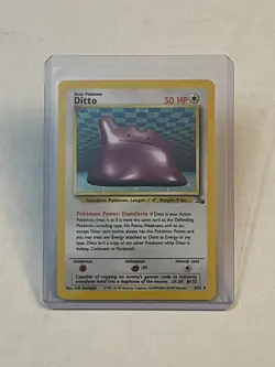 VTG Pokemon TCG Ditto 3/62 Fossil Set Holo Rare Unlimited WOTC 1999 LP - Image 1
