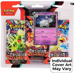 Pokemon Scarlet & Violet Obsidian Flames 3-Pack Blister 820650853784 - Image 1