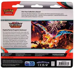 Pokemon Scarlet & Violet Obsidian Flames 3-Pack Blister 820650853784 - Image 2