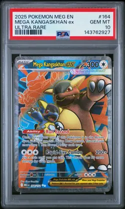 2025 POKEMON MEG EN-MEGA EVOLUTION ULTRA RARE #164 MEGA KANGASKHAN EX PSA 10 - Image 1