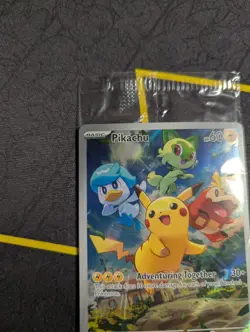 Pokemon TCG Pikachu SVP 027 Black Star Promo Paldea Evolved Sealed NM - Image 4