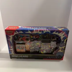 Pokemon TCG Mega Lucario ex Premium Figure Collection Box Factory Sealed - Image 4