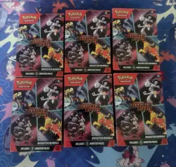 Pokemon Destined Rivals Booster Bundle Lot Of 6 - Image 1