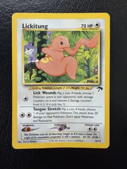 Pokemon Lickitung Southern Islands 16/18 English 2001 Promo Regular MP - Image 1