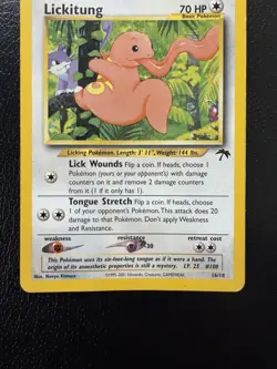 Pokemon Lickitung Southern Islands 16/18 English 2001 Promo Regular MP - Image 3