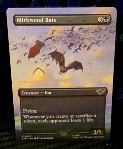 magic the gathering - Mirkwood Bats - Flying - Common - Lord of the Rings - Bat - Image 1